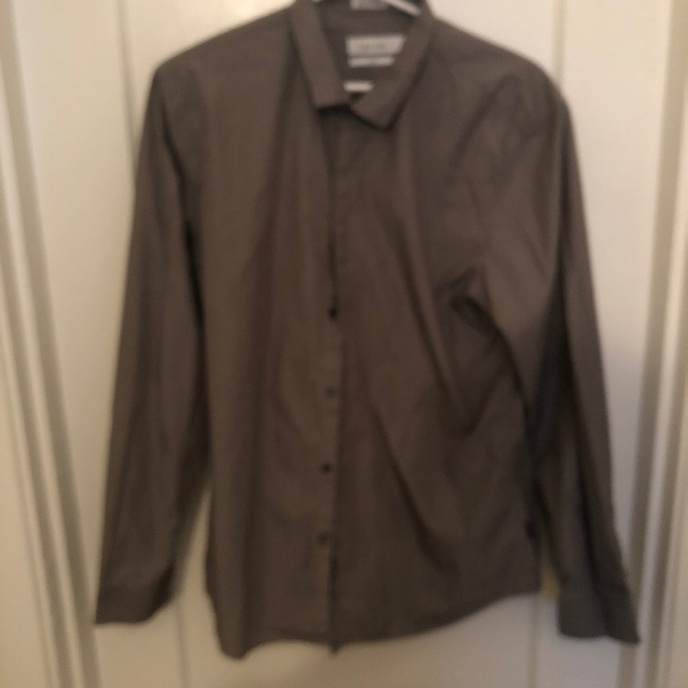 Calvin Klein large slim fit shirt  - fine pinstripe shirt in excellent shape